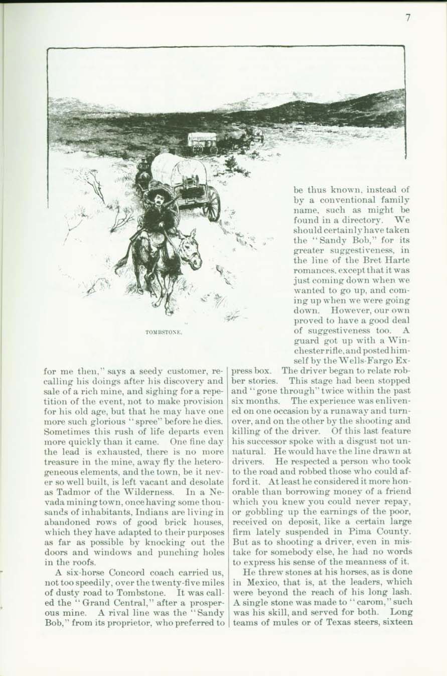 ACROSS ARIZONA IN 1883 including glimpses of Yuma, Tucson, Tombstone. vist0011c